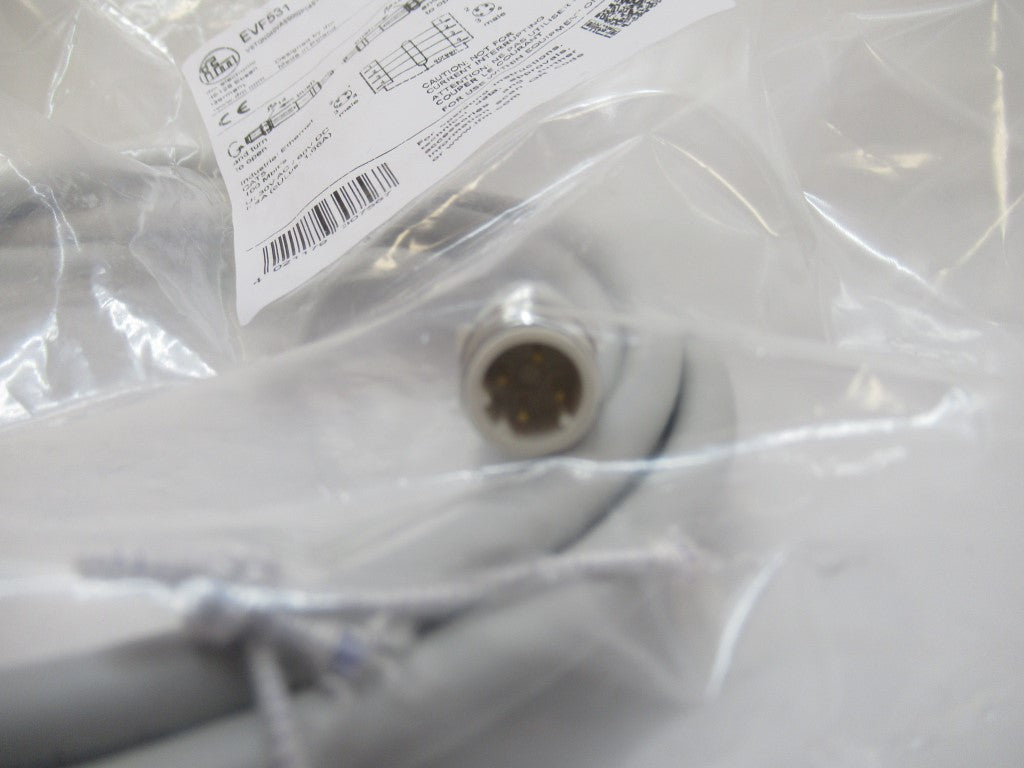EVF531 Ifm Electronic, Cable With M12 Connector For Ethernet (New In Bag)
