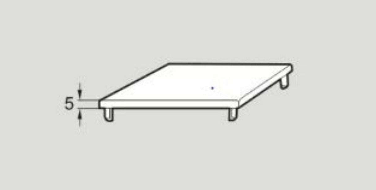 XCBE 88 XCBE88 Flexlink End Cap Grey 88 mm X 88 mm, Sold Per Pack Of 10