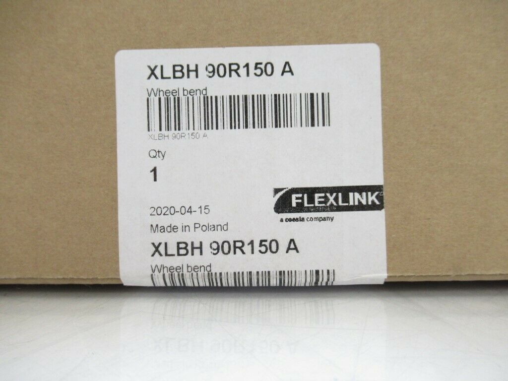 XLBH 90R150 A XLBH90R150A Flexlink XL Wheel Bend New in Box