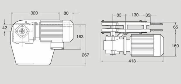 XLEB 0 HNLP XLEB0HNLP Flexlink XL End Drive Unit (New In Box)