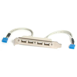 Startech Accessory Usbplate4 4 Port Usb A Female Slot Plate Adapter Retail