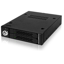 ICY DOCK ToughArmor MB992SK-B 2x2.5 SATA HDD SSD Full Metal Mobile Rack in