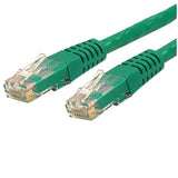 StarTech Cable C6PATCH1GN 1ft Cat6 Green Molded RJ45 UTP GbE Patch Cable Cord
