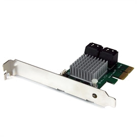 StarTech Controller Card 4PT PCIE2.0 SATA 6Gbps RAID with Heatsink Retail