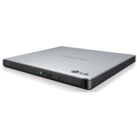 LG External Slim DVDRW GP65NS60 8X USB 9.5mm Silver with Cyberlink Software