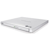 LG External Slim DVDRW GP65NW60 8X USB 9.5mm White with Cyberlink Software RTL