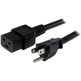StarTech Cable PXT515191410 10ft 14 AWG Computer Power Cord NEMA 5-15P to C19