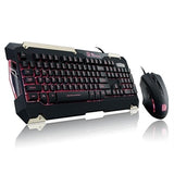 Thermaltake KB-CMC-PLBDUS-01 USB COMMANDER Gaming Gear Combo Red Light Retail