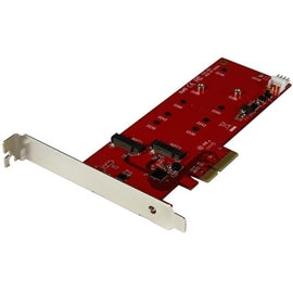 StarTech Controller Card PEX2M2 2x M.2 SSD Controller Card PCIe Retail