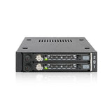 ICY DOCK MB492SKL-B 2x2.5�SATA SAS HDD SSD Mobile Rack f 3.5Front Device Bay