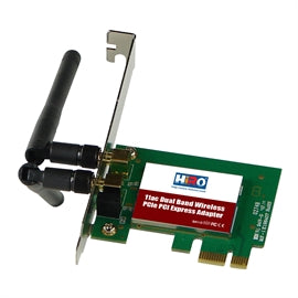 Hiro Network H50319 PCIE x1 Adapter 2x 2DBI 11AC 2T2R Dipole Antenna Retail