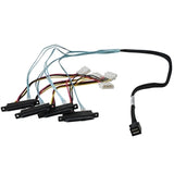 HighPoint CB 8643-4SAS-1M 1M SFF-8643 to Controller & 4xSFF-8482 to 4xSAS Drives