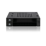 ICY DOCK MB522SP-B 2x2.5 SAS SATA HDD SSD FlexiDock for External 3.5 Bay RTL