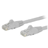StarTech CB N6PATCH12WH 12ft Cat6 Ethernet Patch Cable w Snagless RJ45 White