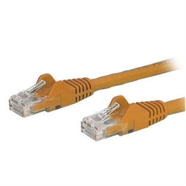 StarTech CB N6PATCH14OR 14ft Cat6 Ethernet Patch Cable w Snagless RJ45 Orange