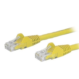 StarTech CB N6PATCH4YL 4ft Cat6 Ethernet Patch Cable w Snagless RJ45 Yellow
