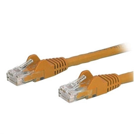 StarTech CB N6PATCH5OR 5ft Cat6 Ethernet Patch Cable w Snagless RJ45 Orange