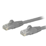 StarTech CB N6PATCH6GR 6ft Cat6 Ethernet Patch Cable w Snagless RJ45 Gray RTL