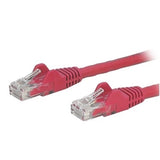 StarTech CB N6PATCH8RD 8ft Cat6 Ethernet Patch Cable w Snagless RJ45 Red Retail