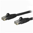 StarTech CB N6PATCH9BK 9ft Cat6 Ethernet Patch Cable w Snagless RJ45 Black RTL