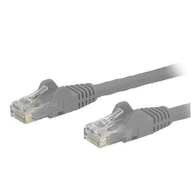 StarTech CB N6PATCH9GR 9ft Cat6 Ethernet Patch Cable w Snagless RJ45 Gray RTL