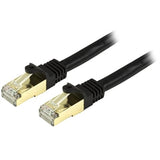 StarTech CB C6ASPAT30BK Cat6a Ethernet Patch Cable Shielded (STP) 30ft Black