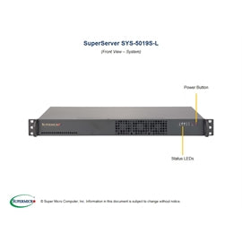 Supermicro SY SYS-5019S-L(3YR) 1U RM LGA1151 E3-1200v5 C232 3.5 2x2.5 200W