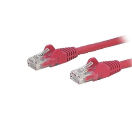StarTech CB N6PATCH12RD 12ft Cat6 Ethernet Patch Cable w Snagless RJ45 Red RTL