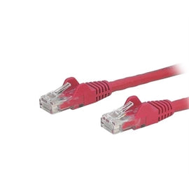 StarTech CB N6PATCH30RD 30ft Cat6 Ethernet Patch Cable w Snagless RJ45 Red RTL
