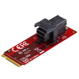 StarTech AC M2E4SFF8643 U.2 to M.2 PCIE 3.0 Adapter Card f 2.5NVMe SSD Retail