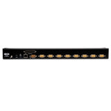 Tripp-Lite KVM B022-U08 8PT Switch 1U Rackmount w On Screen Display Steel RTL