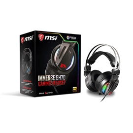 MSI HEADSET Immerse GH70 Gaming Headset USB2.0 Gold plated 50mm 32ohm Retail
