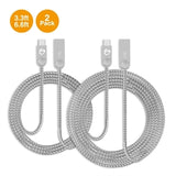SIIG CB CB-US0R11-S1 3.3 6.6ft Zinc Alloy USB-C to Type-A Charging Sync Braided
