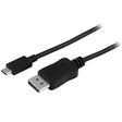 StarTech CB CDP2DPMM3MB 10ft USB-C to DisplayPort Cable 4K 60Hz Black Retail