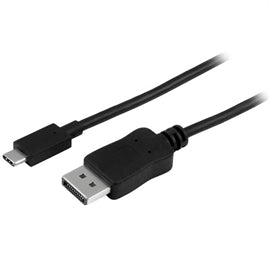 StarTech CB CDP2DPMM3MB 10ft USB-C to DisplayPort Cable 4K 60Hz Black Retail