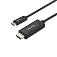 StarTech CB CDP2HD1MBNL 3ft USB-C to HDMI Cable 4K at 60Hz Black Retail