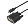 StarTech CB CDP2DVI3MBNL 10ft USB-C to DVI Cable 1920x1200 Black Retail