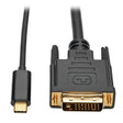 Tripp-Lite CB U444-003-D 6ft USB 3.1 Gen 1 USB-C to DVI Adapter Cable (M M)