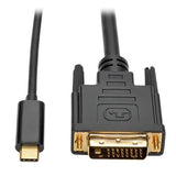Tripp-Lite CB U444-003-D 6ft USB 3.1 Gen 1 USB-C to DVI Adapter Cable (M M)