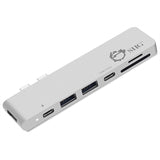 SIIG AC JU-TB0412-S1 Thunderbolt 3 USB-C Hub HDMI w Card Reader&PD ADP Silver
