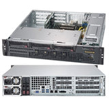 Supermicro CS CSE-825MBTQC-R802WB 2U 3x3.5hot-swap SAS SATA 800W Brown Box