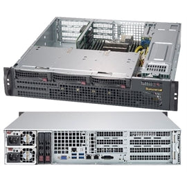 Supermicro CS CSE-825MBTQC-R802WB 2U 3x3.5hot-swap SAS SATA 800W Brown Box
