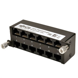Tripp-Lite AC N484-12RJ Cat6a Pass Through Cassette x12 RJ45 Retail