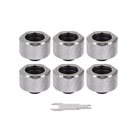 Thermaltake AC CL-W213-CU00SL-B 16mm Pacific C-PRO G1 4 PETG Tube Chrome 6 pk