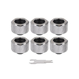 Thermaltake AC CL-W213-CU00SL-B 16mm Pacific C-PRO G1 4 PETG Tube Chrome 6 pk