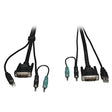 Tripp-Lite CBL P759-015 15ft DVI USB  Audio KVM Cable Kit Retail