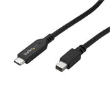 StarTech CB CDP2MDPMM6B 6ft USB-C to Mini DisplayPort Cable Black Retail