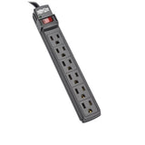 Tripp-Lite AC PS66B 6-Outlet Power Strip 6ft. Cord Black Housing Retail