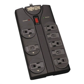 Tripp-Lite UP TLP808B 8ft 8-Outlet Surge Protector Black Housing Retail