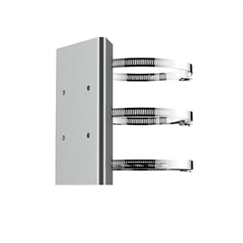 Hikvision Accessory PMP-V-G Bracket Hrzntl Pole Mt Gray Retail